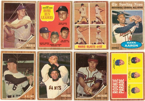 1962 Topps Baseball Near Set (551/598)